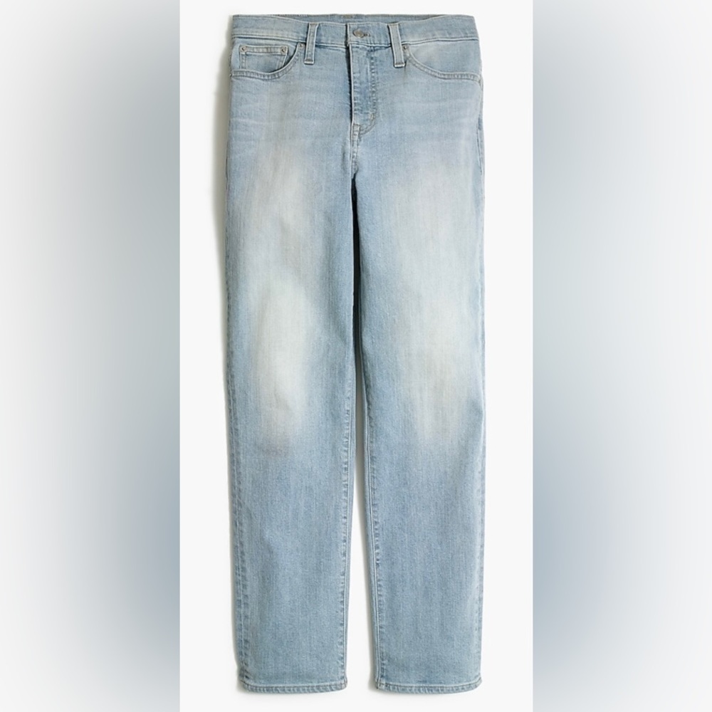 Y2K Vintage J Crew High Rise Womens Mom Jean Size 32 Bleached Wash